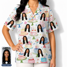 Women's Longevity Layers Custom Face Hawaiian Shirt