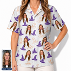 Women's Cauldron Crowns Custom Face Hawaiian Shirt