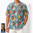 Men's Petal Party Custom Face Hawaiian Shirt