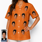Women's Pineapple Jukebox Custom Face Hawaiian Shirt