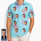 Men's Flipflop Fanfare Custom Face Polo Shirt
