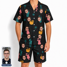 Men's Pour Decisions Custom Face Shirt & Shorts Set