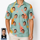 Men's Hula Harmonics Custom Face Polo Shirt