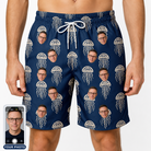 Men's Nettle Nebula Custom Face Beach Shorts