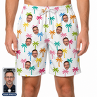 Men's Jungle Jive Custom Face Beach Shorts