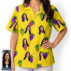 Women's Vineyard Vibes Custom Face Hawaiian Shirt