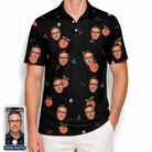 Men's Peach Please Custom Face Polo Shirt