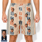 Men's Sole Mates Custom Face Beach Shorts