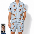 Men's Aquatic Antics Custom Face Shirt & Shorts Set