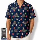 Men's December Dangles Custom Cat Face Hawaiian Shirt