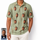 Men's Flame Fête Custom Face Polo Shirt