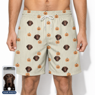 Men's Fiery Fiends Custom Dog Face Beach Shorts