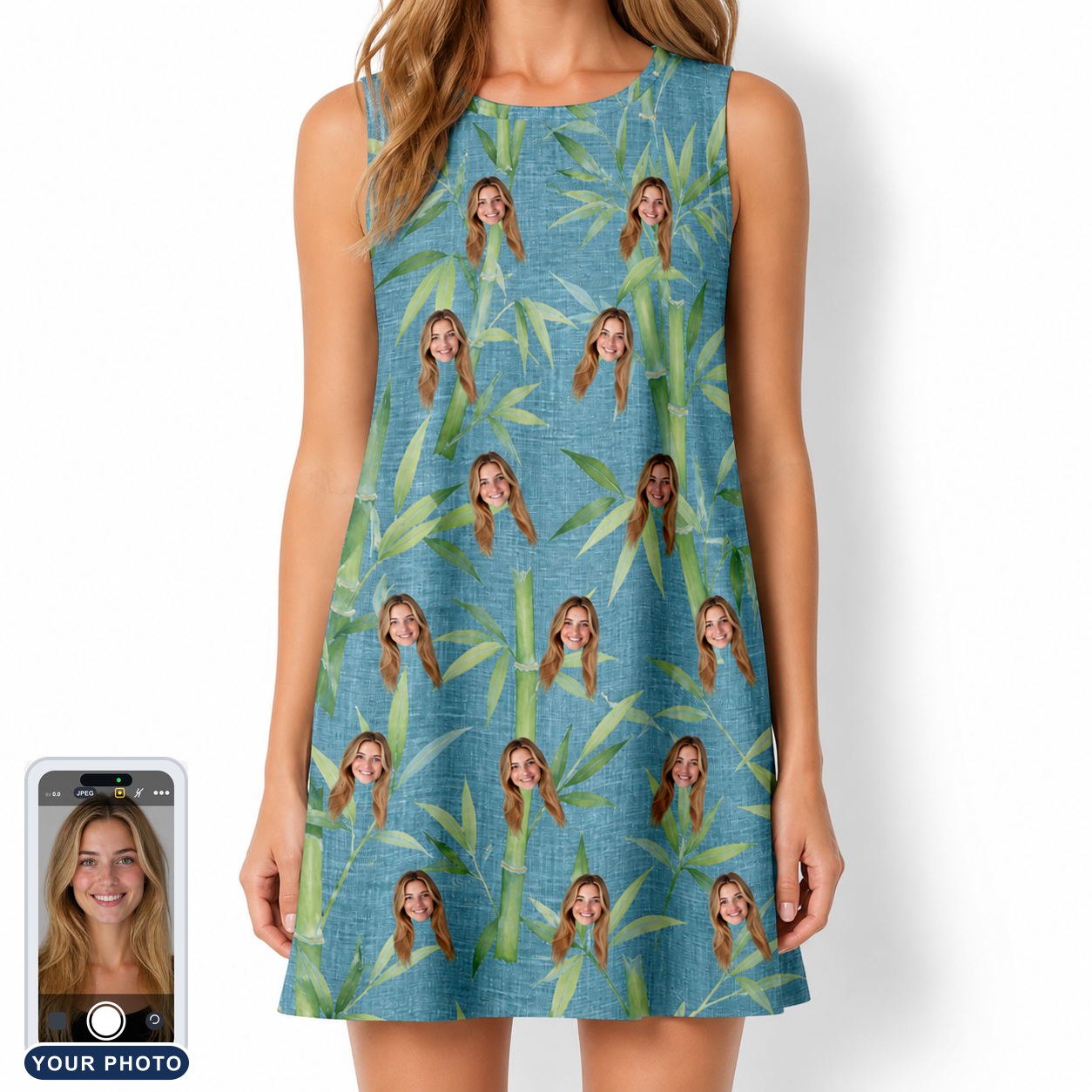 Women's Cane Cabaret Custom Face Tank Dress