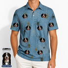 Men's Scuttle Sideshow Custom Dog Face Polo Shirt