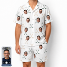Men's Golf Glyphs Custom Face Shirt & Shorts Set