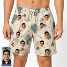 Men's Grip Happens Custom Face Beach Shorts