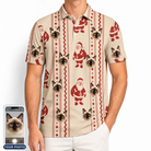 Men's Jolly Jingle Custom Cat Face Polo Shirt