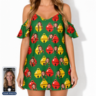 Women's Ringing Revelry Custom Face Off-Shoulder Dress