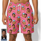 Men's Jewel Jitters Custom Face Beach Shorts