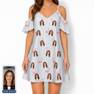 Women's Stilt Spritz Custom Face Off-Shoulder Dress