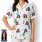 Women's Backspin Bonanza Custom Face Hawaiian Shirt