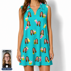 Women's Daiquiri Darlings Custom Face V-Neck Dress