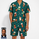 Men's Chimney Cheer Custom Face Shirt & Shorts Set