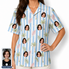 Women's Frond Fandango Custom Face Hawaiian Shirt