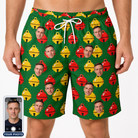 Men's Ringing Revelry Custom Face Beach Shorts