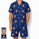 Men's Peppermint Pizzazz Custom Face Shirt & Shorts Set