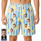 Men's Peel Appeal Custom Face Beach Shorts