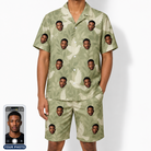 Men's Seaglass Serenade Custom Face Shirt & Shorts Set