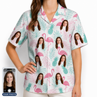 Women's Long-Legged Luau Custom Face Hawaiian Shirt